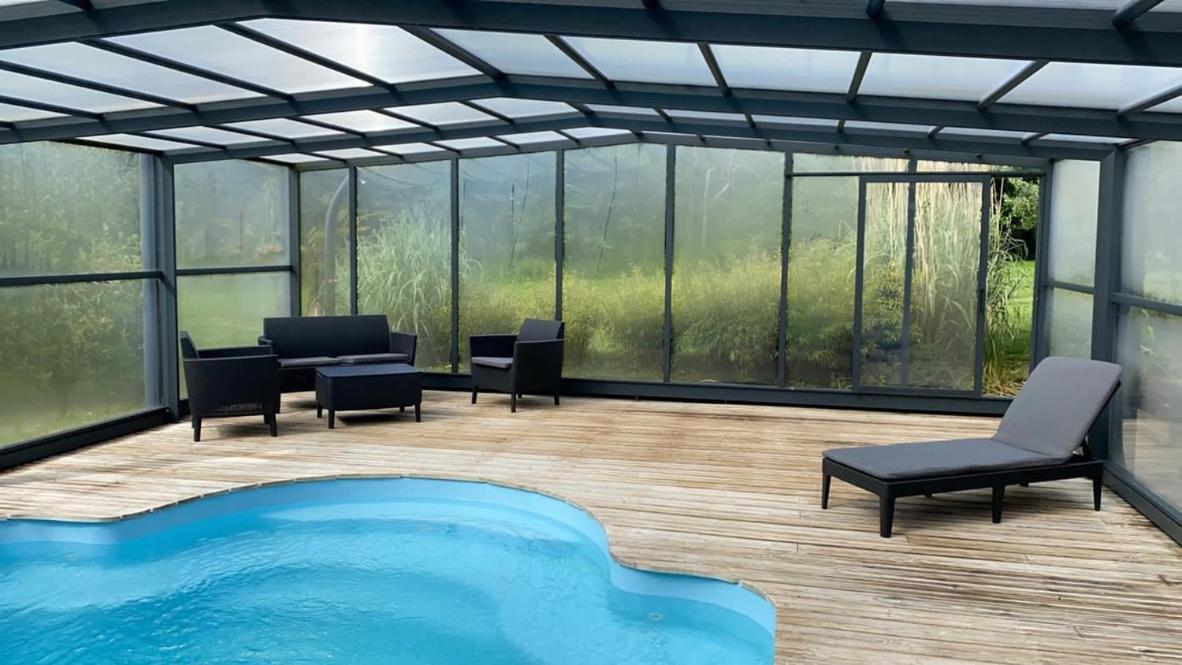 Chalet Des Fees - Piscine 크로종 외부 사진